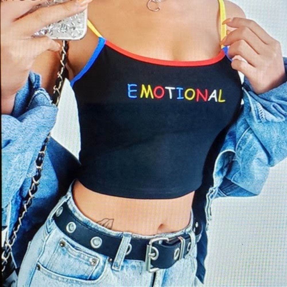 Graphic  women's tops embroided Personal Graphic P